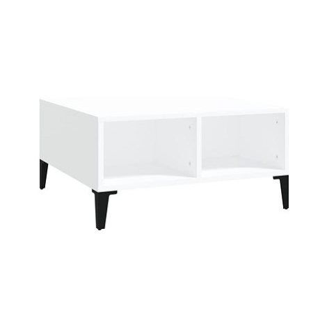 SHUMEE Konferenční stolek bílý 60 × 60 × 30 cm dřevotříska, 805986