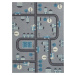 Hanse Home Collection koberce Dětský koberec Adventures 105532 Mouse Blue Rozměry koberců: 80x15