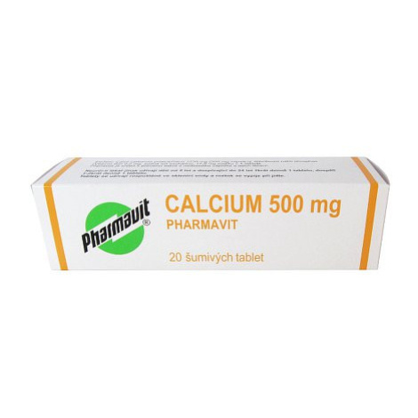 Calcium Pharmavit 500mg 20 šumivých tablet