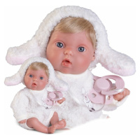 Antonio Juan 85317-2 Picolín ovečka -realistická panenka miminko s celovinylovým tělem