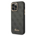 Guess GUHCP14XHG4SHK hard silikonové pouzdro iPhone 14 PRO MAX 6.7" black 4G Vintage Gold Logo