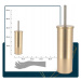 DekorStyle WC kartáč v nádobě Andres zlatý
