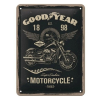 Plechová cedule Good Year - Motorcycle, 20 x 15 cm