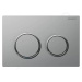 GEBERIT Omega20 Ovládací tlačítko splachování, easy to clean, matný chrom/lesklý chrom 115.085.J