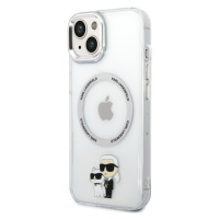 Pouzdro Karl Lagerfeld MagSafe Kompatibilní IML Karl and Choupette NFT iPhone 13 Pro Transparent