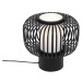 Moderní stolní lampa černá s bambusem - Bambuk