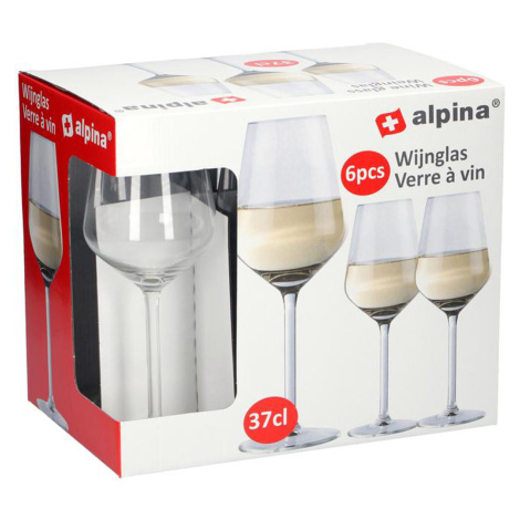 Sklenice na bílé víno ALPINA 370ml 6ks ALPINA Outdoor