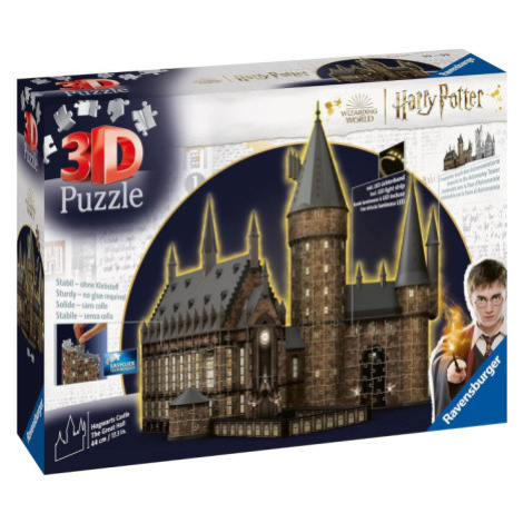 RAVENSBURGER Svítící 3D puzzle Noční edice Harry Potter: Bradavický hrad - Velká síň 643 dílků 1