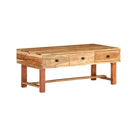 Konferenční stolek 100 × 50 × 40 cm masivní akáciové dřevo SHUMEE