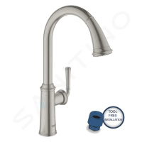 Grohe 30422DC0 - Dřezová baterie s výsuvnou sprškou, supersteel