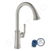 Grohe 30422DC0 - Dřezová baterie s výsuvnou sprškou, supersteel