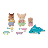 Sylvanian Families Zábava u bazénu Baby Trio