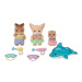 Sylvanian Families Zábava u bazénu Baby Trio