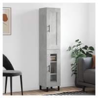 vidaXL Skříň highboard betonově šedá 34,5x34x180 cm kompozitní dřevo