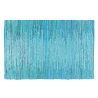 Modrý tkaný bavlněný koberec 140x200 cm MERSIN, 57564