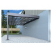 Kovový přístřešek / carport TRIGANO JARDIN LIBECCIO WALL LG2464