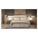 SFAB Kontinentální čalouněná postel VENUS (90x200 cm) Látka Velutto: Velutto 25 - Námořnická mod