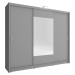 Šatní skříň Wiki 250 Barva korpusu: dub sonoma, Rozměr: 250 cm, Led osvětlení: 64 cm