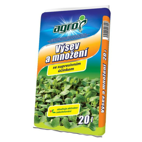 Substrát pro výsev a množení AGRO 20l - rozbaleno - částečně roztržený obal