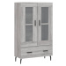 vidaXL Skříň highboard šedá sonoma 69,5 x 31 x 115 cm kompozitní dřevo