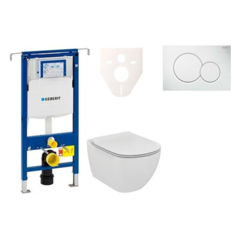 Cenově zvýhodněný závěsný WC set Geberit do lehkých stěn / předstěnová montáž+ WC Ideal Standard