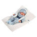 LLORENS - 73881 NEW BORN CHLAPEK - realistická panenka miminko s celovinylovým tělem - 40