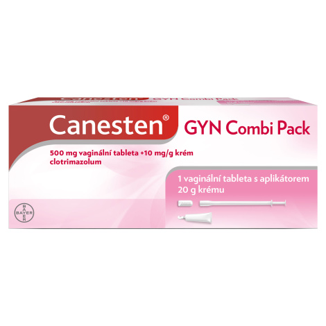 Canesten GYN Combi Pack, krém a vaginální tableta