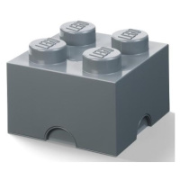 LEGO® úložný box 4 - tmavě šedá 250 x 250 x 180 mm