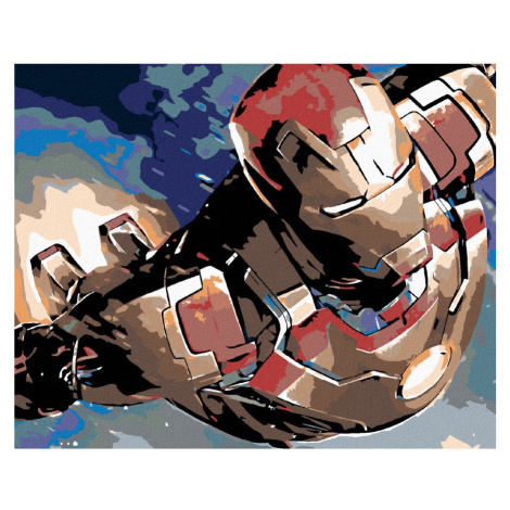 Malování podle čísel - IRON MAN Rozměr: 40x50 cm, Rámování: vypnuté plátno na rám