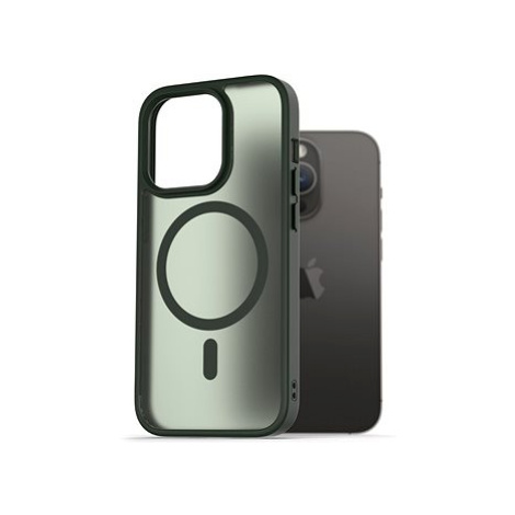 AlzaGuard Matte Case Compatible with Magsafe pro iPhone 14 Pro tmavě zelený