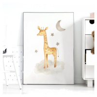 Plakát do dětského pokoje s motivem žirafy