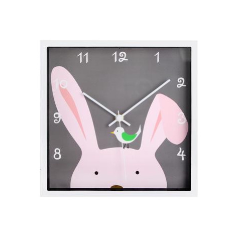 TORO Nástěnné hodiny 24x24cm pes, králík