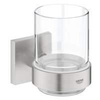 Sklenička Grohe Start Cube Accessoriess držákem supersteel 41097DC0