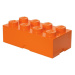 Lego® úložný box 250x502x181 oranžový