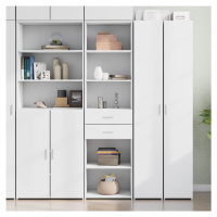 vidaXL Skříň highboard bílá 50 x 42,5 x 185 cm kompozitní dřevo