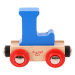 Bigjigs Rail vagónek dřevěné vláčkodráhy - Písmeno L