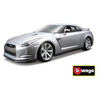 Bburago 1:18 2009 Nissan GT-R Metallic stříbrná 18-12079, Bburago, W007234