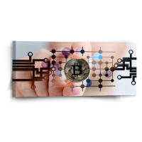 Sablio Obraz Bitcoin - 110x50 cm