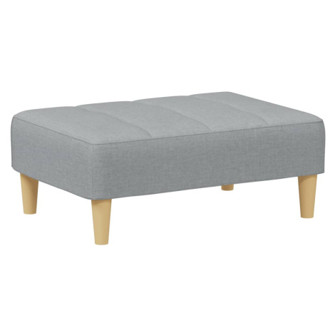 vidaXL Podnožka světle šedá 77 x 55 x 31 cm textil