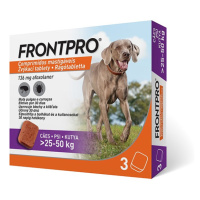 Frontpro antiparazitární žvýkací tablety pro psy (25-50 kg) 3 tablety