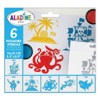 Šablony Aladine, 6 ks - Piráti Aladine