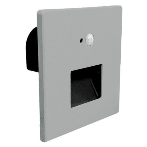 Brilagi -LED Schodišťové svítidlo se senz. JACK LED/3W/230V 3000/4000/6500K šedá GXDO095