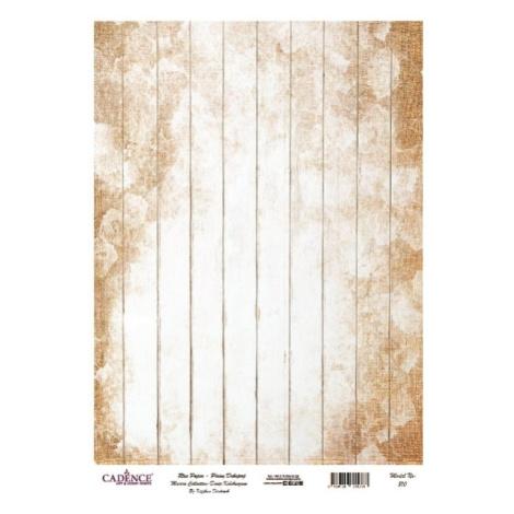 Rýžový papír Cadence, A3 - Vintage dřevo Aladine