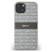 DKNY PU Leather Repeat Pattern Tonal Stripe kryt iPhone 14 béžový