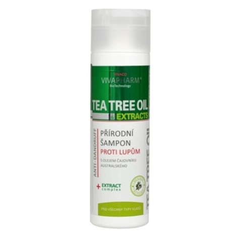 VIVAPHARM Tea Tree Oil přírodní šampon lupy 200ml VIVACO