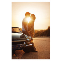 Fotografie Mature Couple on Roadtrip, lisegagne, 26.7 × 40 cm