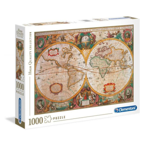 Clementoni Antická mapa světa 1000 dílků