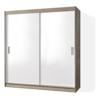 Šatní skříň Pop 2 - 180x215x60 cm (bílá/dub sonoma)