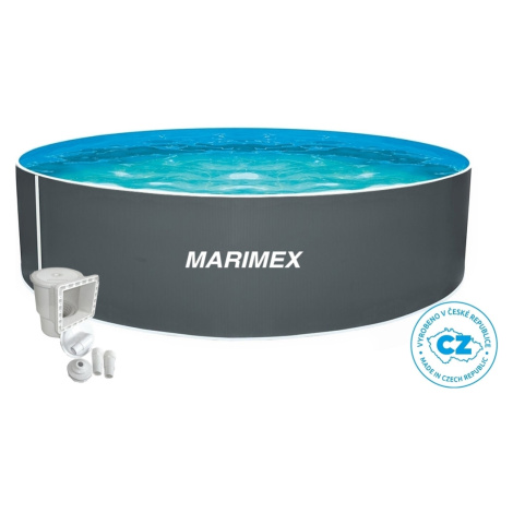 Bazén Marimex Orlando 3,66x0,91 m s příslušenstvím - motiv šedý