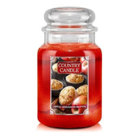 Country Candle Svíčka ve skleněné dóze, Jablečný skořicový muffin, 680 g